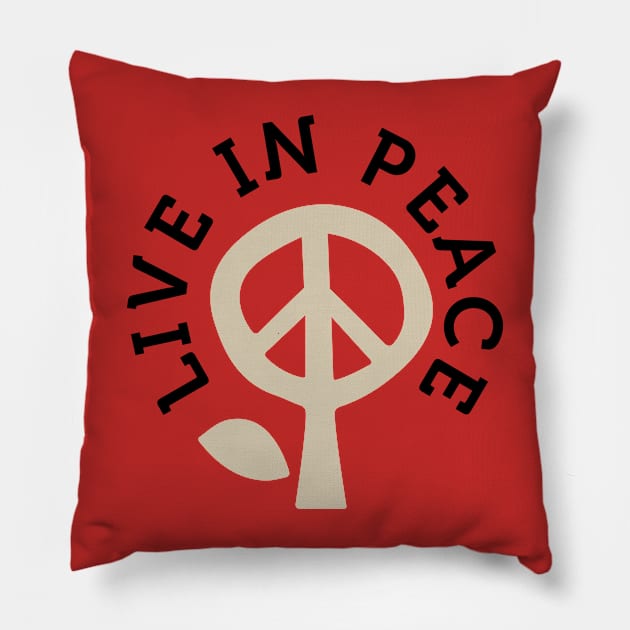 Live In Peace - Wear it Cool Pillow by ActivLife