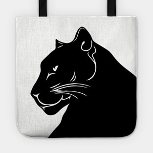 Black Panther in Profile Tote