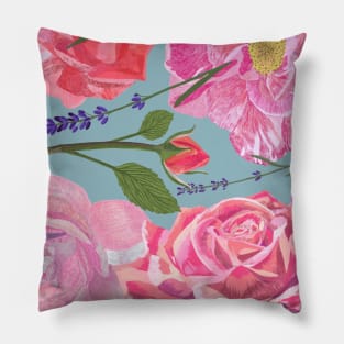 Roses in pink Pillow