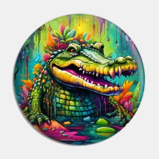 Vibrant Visions (Crocodile) Pin