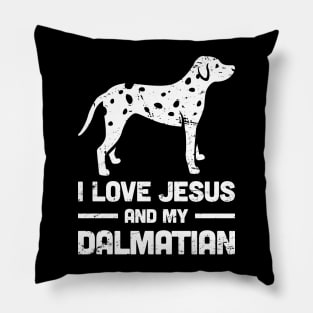 Dalmatian - Funny Jesus Christian Dog Pillow