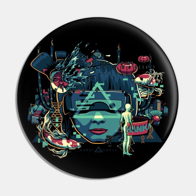 Ghost In The Shell Pin by XXLack