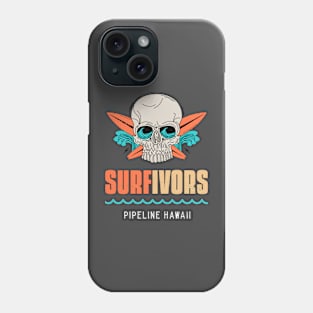 Surfivors Pipeline Hawaii Phone Case