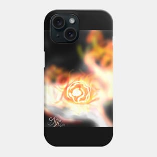 Flame Rose Spell Phone Case