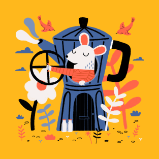 mouse in coffee pot T-Shirt