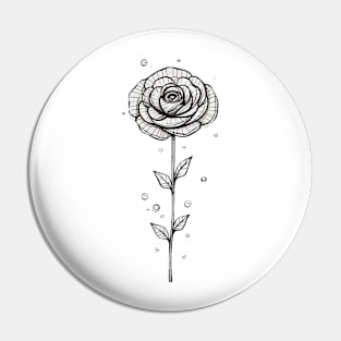 Rose minimalism Pin