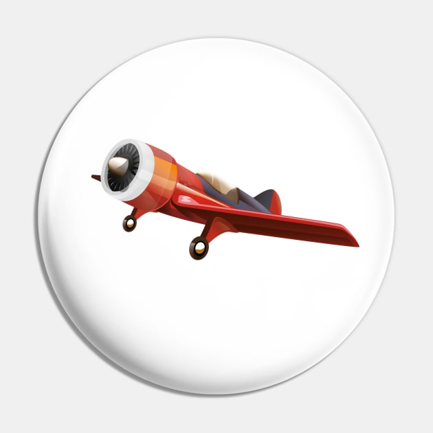 Red Stunt Plane Pin by nickemporium1