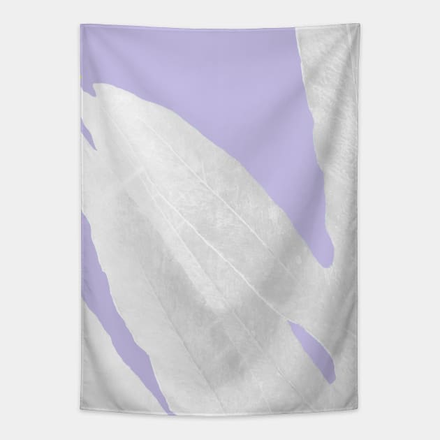 Green Fern on Lavender Inverted Tapestry by ANoelleJay