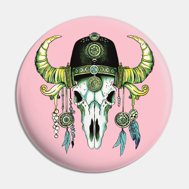 Buffalo skull wild west Pin by Ange art