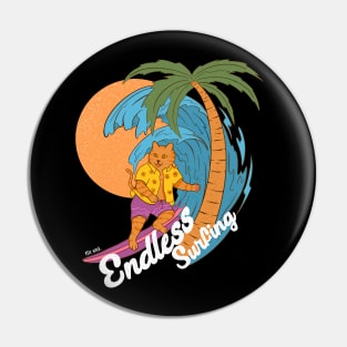 Endless Surfing - Surf Cat Pin