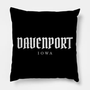 Davenport, Iowa Pillow