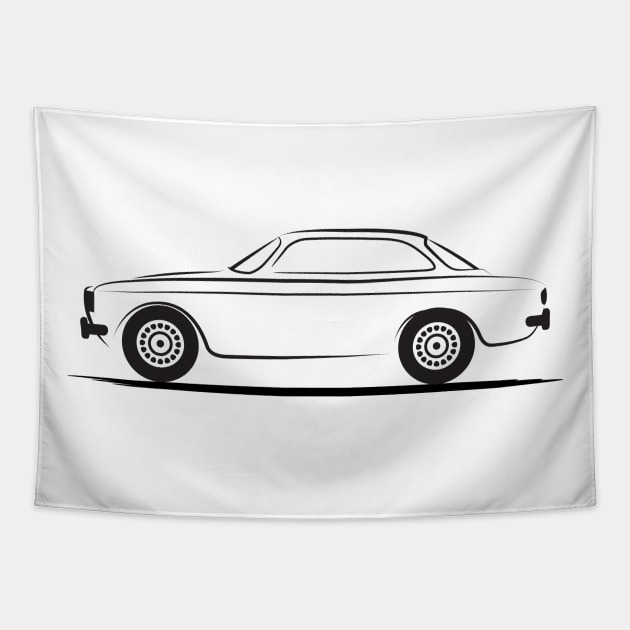 Alfa Romeo GTV GTA  Black Tapestry by PauHanaDesign