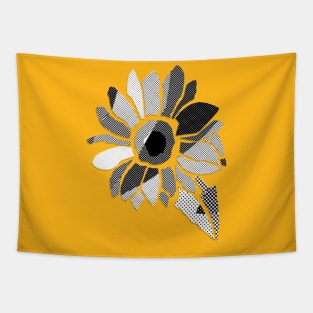 Patchwork Noir Sunflower Tapestry