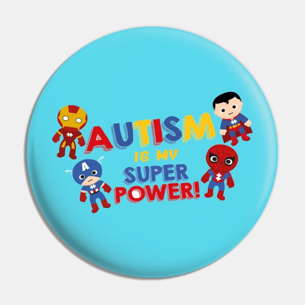 Autism Super Power Pin by DisneyAddict