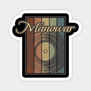 Manowar Vynil Silhouette Magnet