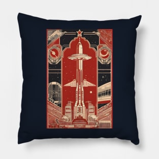 Soviet union space ship concept art Pillow