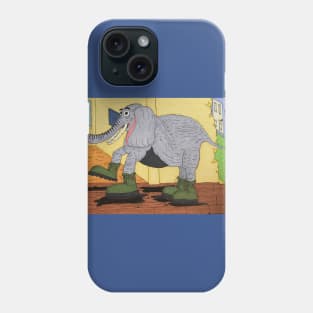 Elephant in Combat Boots Phone Case