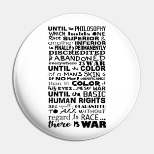 War Speech by Haile Selassie Pin