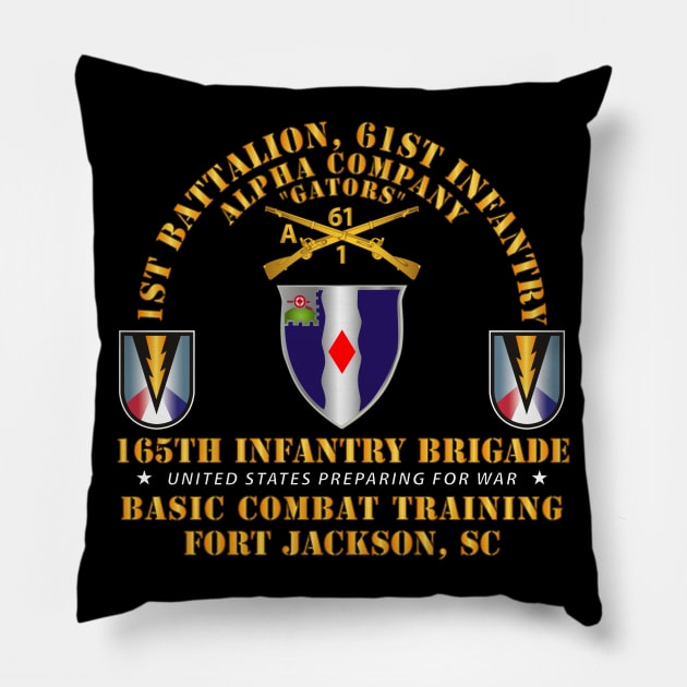 A Co 1st Bn 61st Infantry (BCT) - 165th Inf Bde Ft Jackson SC Pillow by twix123844