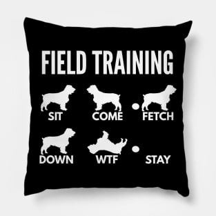 Field Training Field Spaniel Tricks Pillow