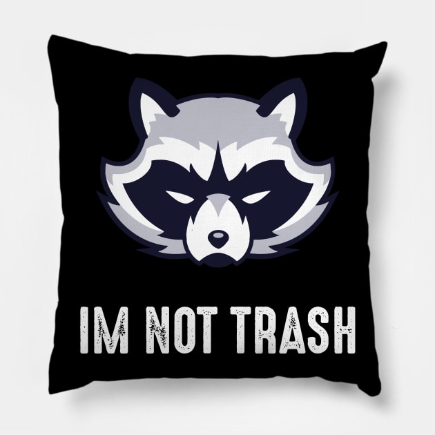 Save the Trash Pandas Raccoon Animal Pillow by Daytone