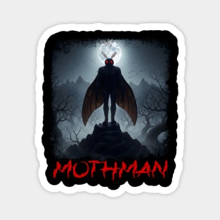 Spooky Mothman Cryptid from Point Pleasant, WV Magnet