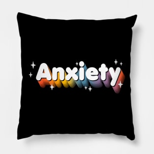 Anxiety rainbow - Kawaii - Adulting - Funny Sassy Quote Pillow