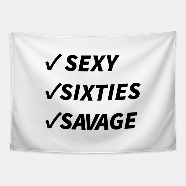 sexy sixties savage Tapestry by Souna's Store