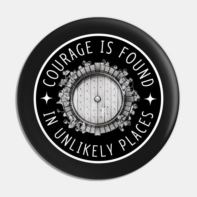 Courage is Found in Unlikely Places II - Black - Fantasy Pin by Fenay-Designs