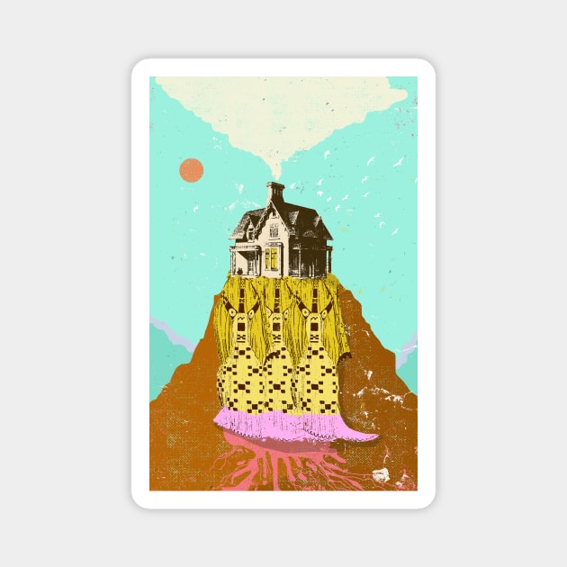 MOUNTAIN HOME Magnet by Showdeer