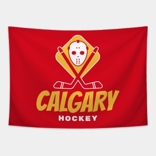 calgary flames hockey Tapestry