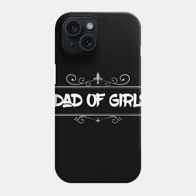 dad of girls 2020 vintage design Phone Case by tedd