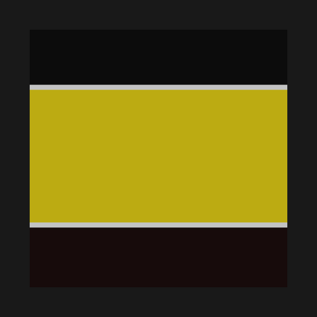 yellow and black abstract minimalist design by pauloneill-art