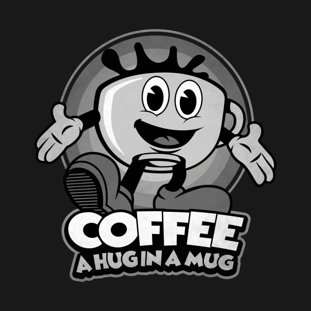 A hug in a mug of coffee by pujartwork
