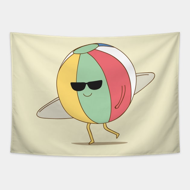 beach ball Tapestry by milkyprint