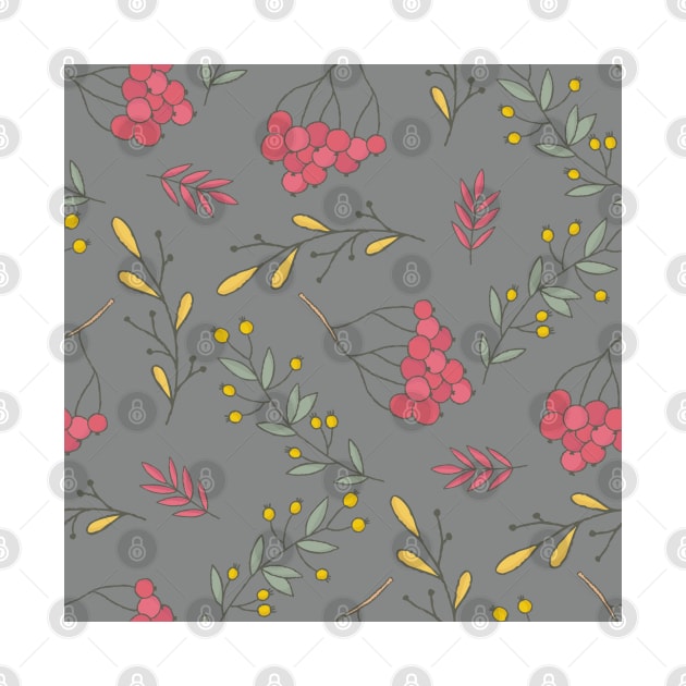 Red berries pattern by NJORDUR