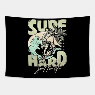 Surf Hard; Surf For Life Tapestry