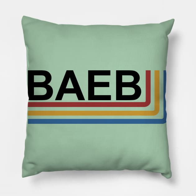 baeb logo Pillow by baeb