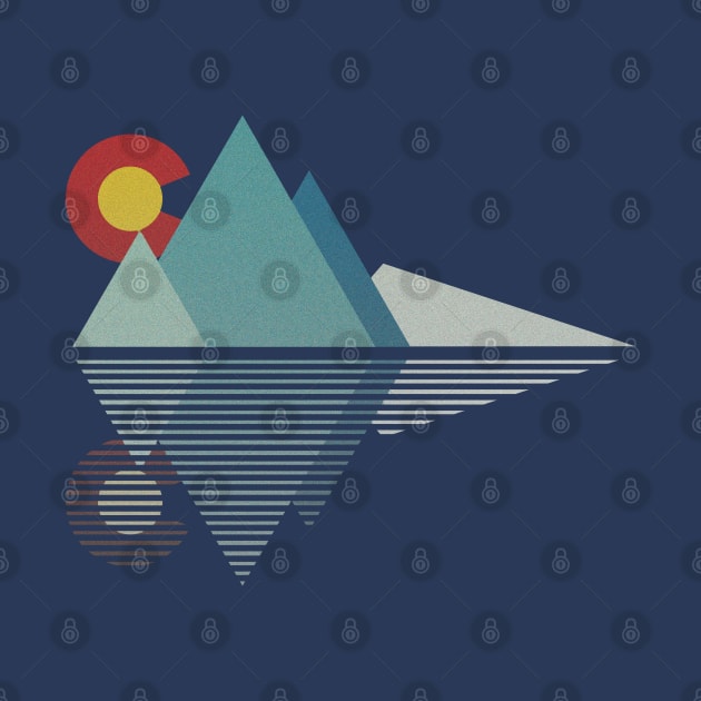 Colorado Mountains Geometric by E