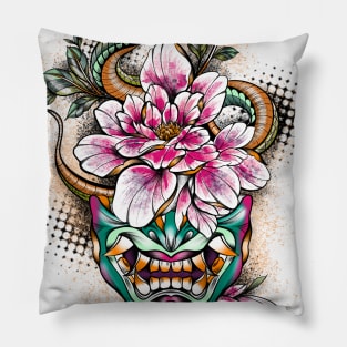 Hannya Snake Mask Pillow