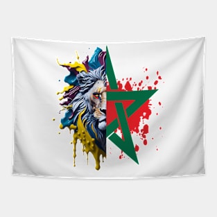 Proud Morocco Flag Gift Moroccan Lovers For Men's Women's Tapestry