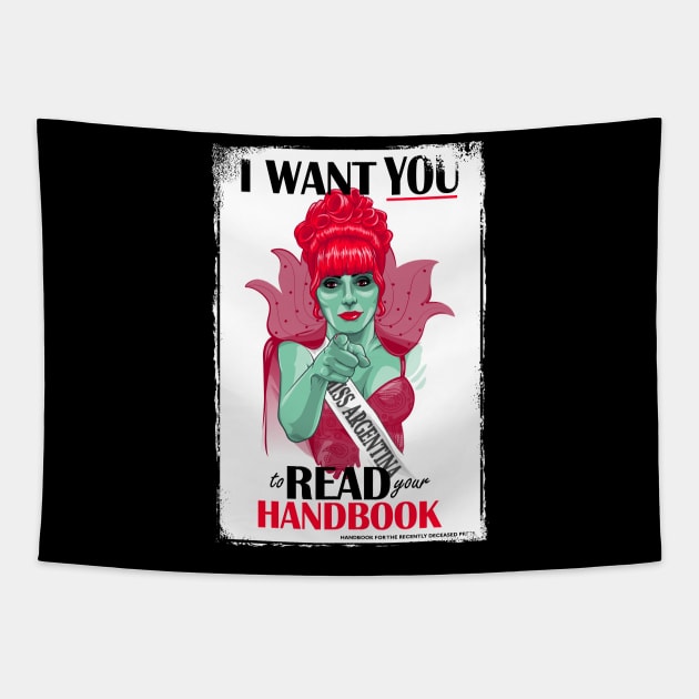 Read Your Handbook Tapestry by boltfromtheblue