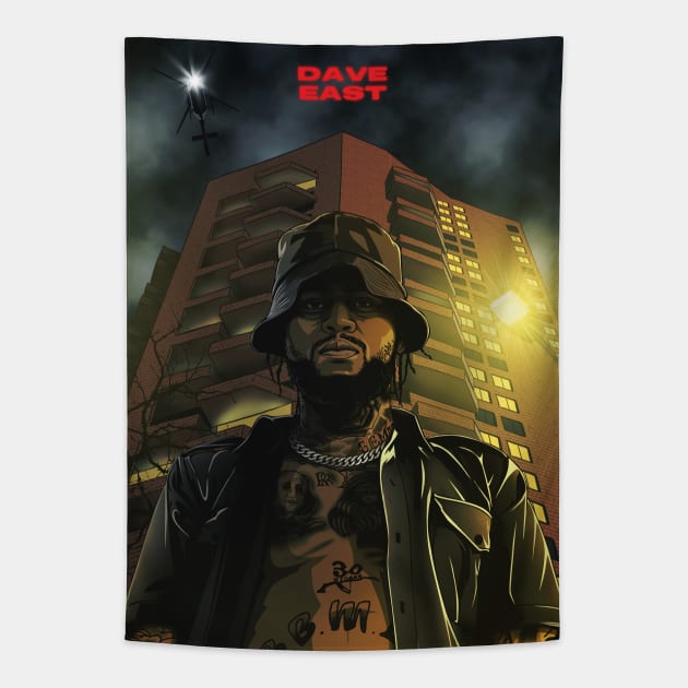 Dave East 2` Tapestry by BokkaBoom
