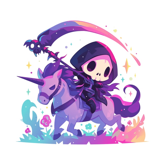 unicorn and reaper rider by peterdoraki