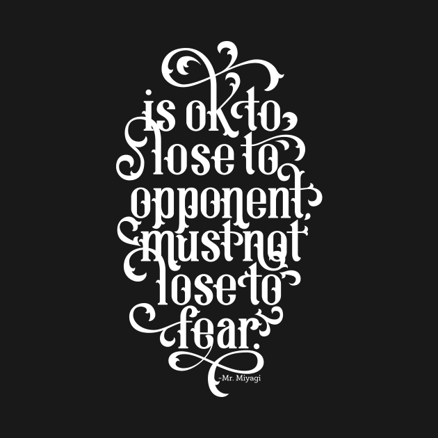 Must Not Lose to Fear by polliadesign