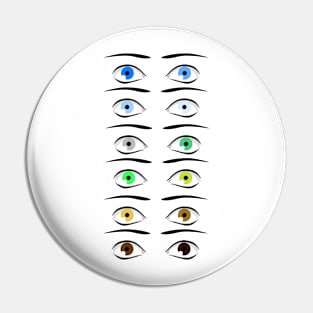 Colors of the Eyes Pin