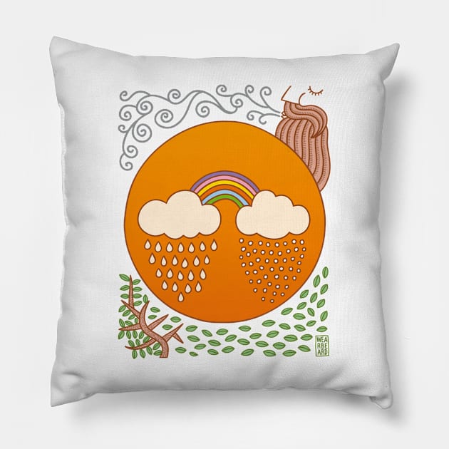 Weatherman Pillow by WEARBEARD