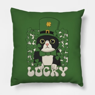 Lucky Tuxedo Neko Pillow