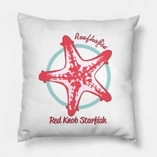 Red Knob Starfish Pillow