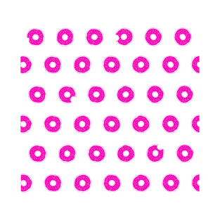 Pink Donut Pattern T-Shirt